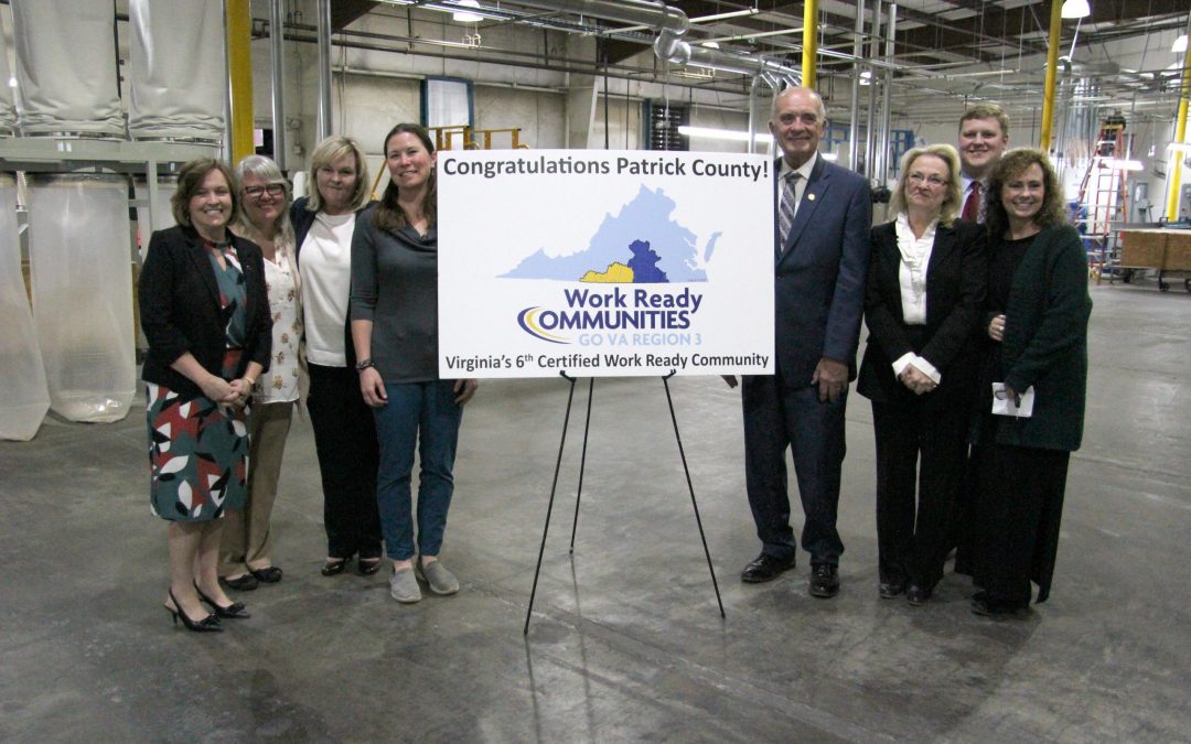 Patrick County Named Certified Work Ready Community