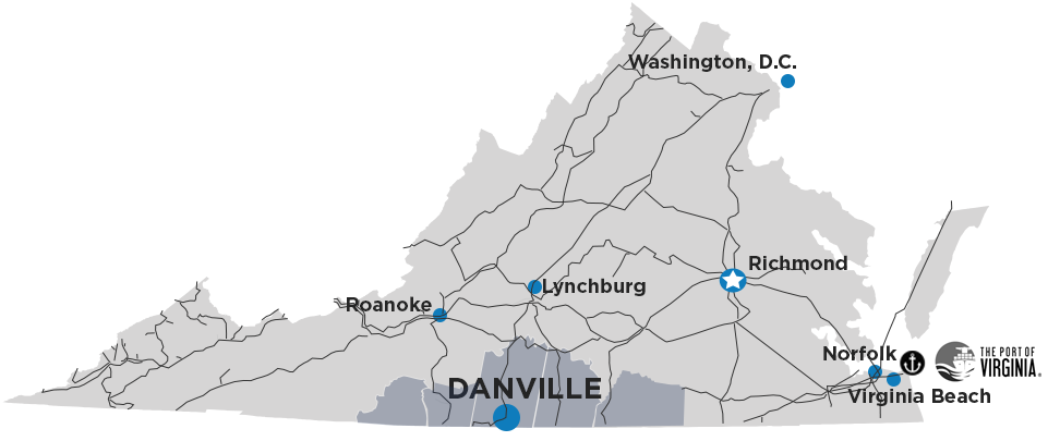 rail-map-2023 map of Southern VA railways