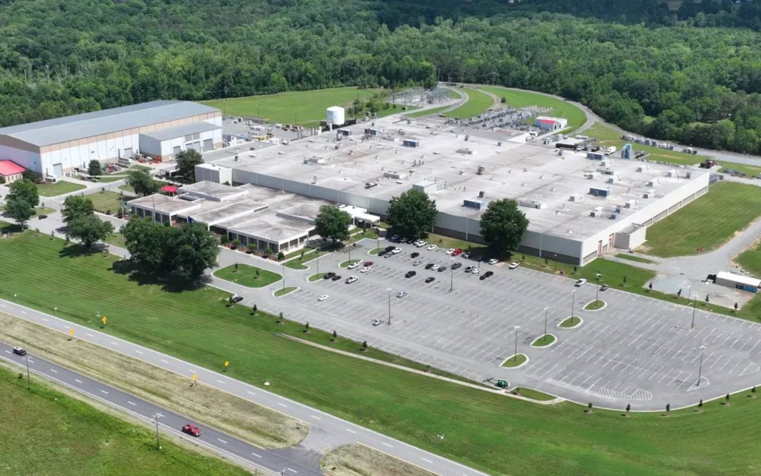 aerial view of Hitachi Energy in South Boston, VA